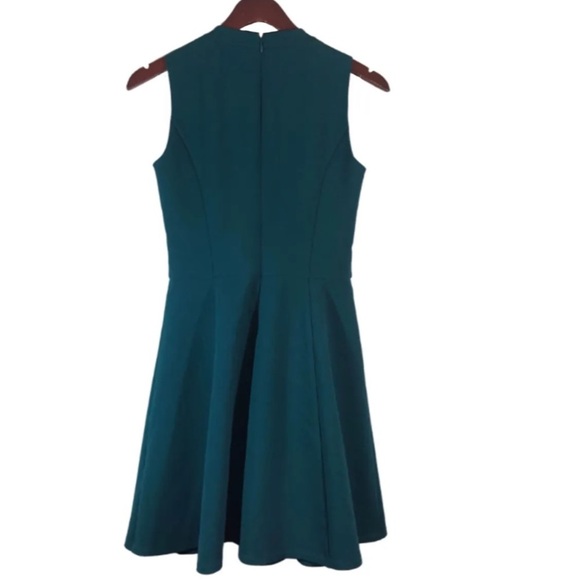 NWOT MADEWELL Anywhere Fit & Flare Green Dress Size 2 - Picture 4 of 4